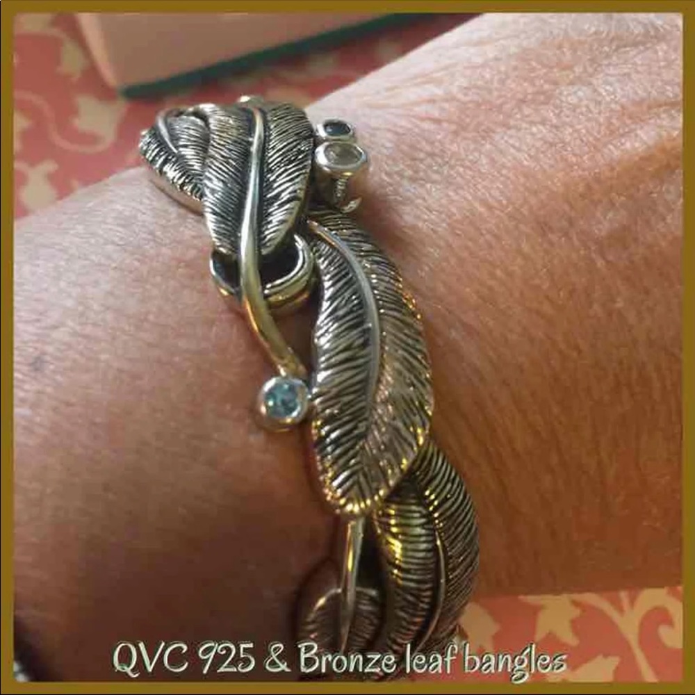 QVC Sterling Silver925 & Bronze bracelet #10
